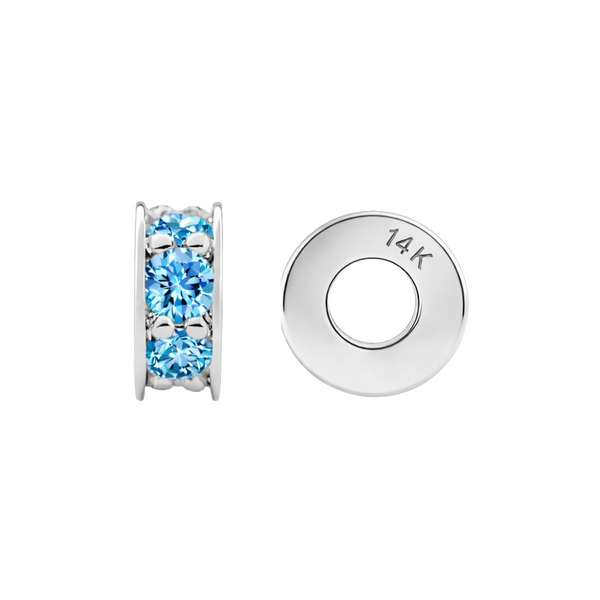 Gemstone Roundel Beads in 14K Gold (6.3 x 2.5 mm)