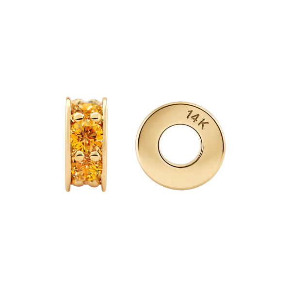 Gemstone Roundel Beads in 14K Gold (6.3 x 2.5 mm)