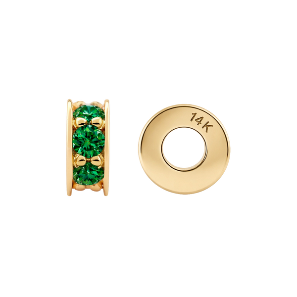 Gemstone Roundel Beads in 14K Gold (6.3 x 2.5 mm)