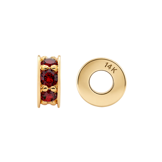Gemstone Roundel Beads in 14K Gold (6.3 x 2.5 mm)