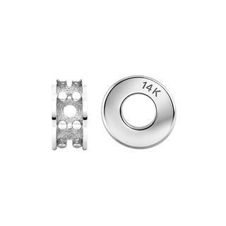 Roundel Beads in 14K Gold (6.3 x 2.5 mm)