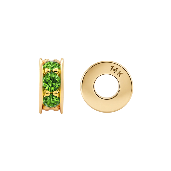 Gemstone Roundel Beads in 14K Gold (6.3 x 2.5 mm)