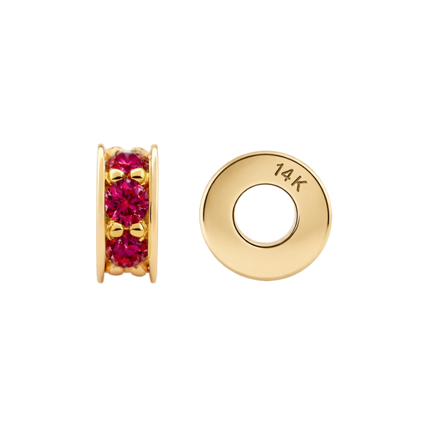 Gemstone Roundel Beads in 14K Gold (6.3 x 2.5 mm)