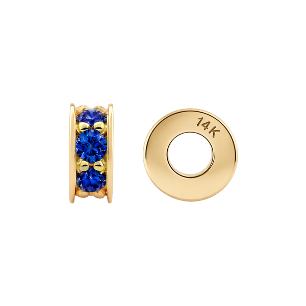 Gemstone Roundel Beads in 14K Gold (6.3 x 2.5 mm)