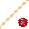 Bulk / Spooled Mirror Round Disc Chain in 14K Gold-Filled (4.00 mm)