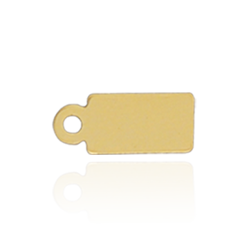 ITI NYC Rectangle Chain Tag (11.7 x 4.9 mm - 13.3 x 6 mm)