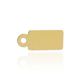 ITI NYC Rectangle Chain Tag (11.7 x 4.9 mm - 13.3 x 6 mm)