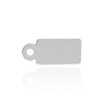 ITI NYC Rectangle Chain Tag (11.7 x 4.9 mm - 13.3 x 6 mm)
