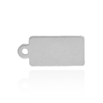 ITI NYC Rectangle Chain Tag (11.7 x 4.9 mm - 13.3 x 6 mm)