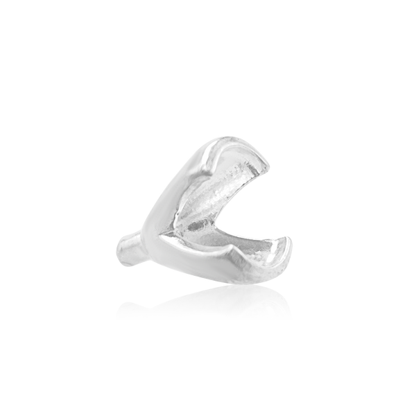 ITI NYC Round Half Tapered Bezel with Peg in Sterling Silver (4.00 mm - 8.25 mm)