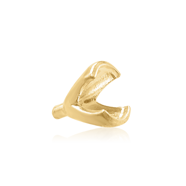 ITI NYC Round Half Tapered Bezel with Peg in 14K Gold (4.00 mm - 8.25 mm)