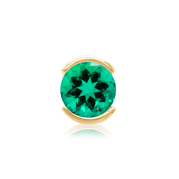 ITI NYC Round Half Tapered Bezel with Peg in 14K Gold (4.00 mm - 8.25 mm)