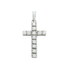 ITI NYC Cross Pendant with Diamonds in 14K Gold