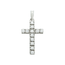 Load image into Gallery viewer, ITI NYC Cross Pendant with Diamonds in 14K Gold
