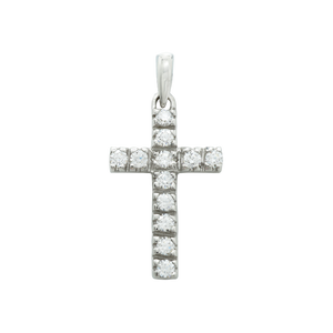 ITI NYC Cross Pendant with Diamonds in 14K Gold