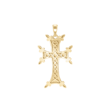 Load image into Gallery viewer, ITI NYC Armenian Cross Pendant in 14K Gold

