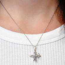 Load image into Gallery viewer, ITI NYC Cupid Angel Pendant in Sterling Silver
