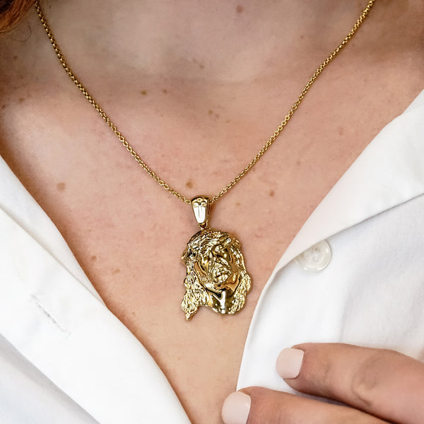 ITI NYC Jesus Christ Pendant Medallion in Sterling Silver