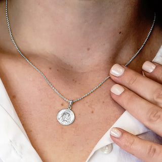 ITI NYC Madonna Pendant Medallion in Sterling Silver