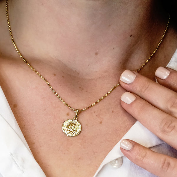 ITI NYC Madonna Pendant Medallion in Sterling Silver