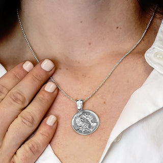 ITI NYC Double-Sided Jesus Christ Pendant Medallion in Sterling Silver
