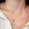 ITI NYC Mary and The 7 Swords Byzantine Double-Sided Pendant in Sterling Silver