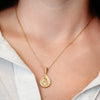 ITI NYC Mary and The 7 Swords Byzantine Double-Sided Pendant in Sterling Silver