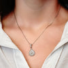 ITI NYC Virgin Mary Byzantine Double-Sided Pendant in Sterling Silver