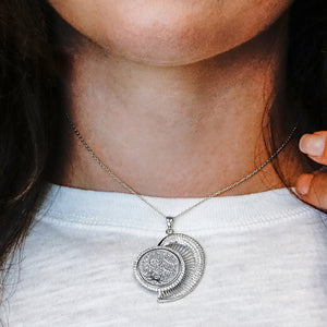 ITI NYC Turkish Coin Pendant in Sterling Silver