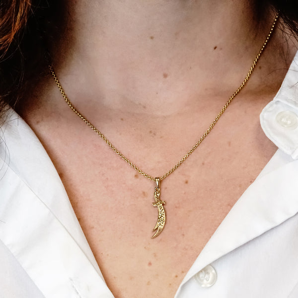 ITI NYC Zulfiqar Sword Pendant in Sterling Silver