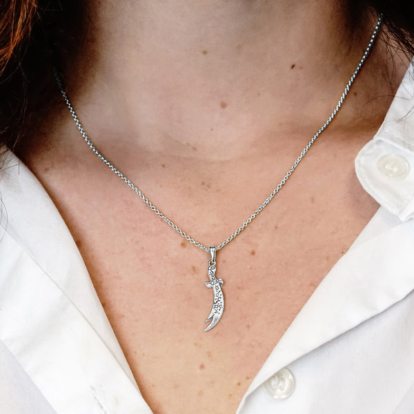 ITI NYC Zulfiqar Sword Pendant in Sterling Silver