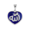 ITI NYC Allah Pendant with Purple Enamel in Sterling Silver