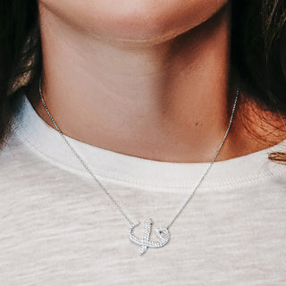 ITI NYC Alif Waw Necklace in Sterling Silver