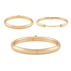 Sheridan Sq. Hinged Plain Bangle Bracelet in Gold-Filled