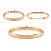 Sheridan Sq. Hinged Plain Bangle Bracelet in Gold-Filled