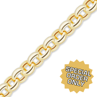 Special Order Only: Bulk / Spooled Round Rolo Chain in Gold