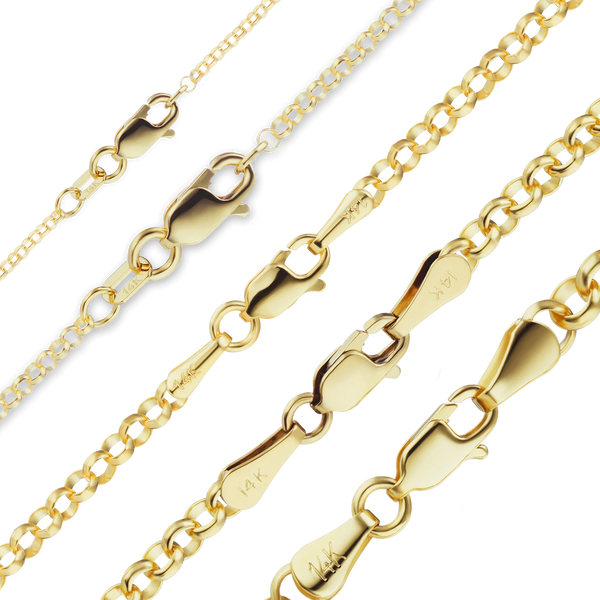 Soho Rolo Anklet in 14K Yellow Gold