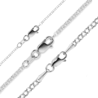 Soho Rolo Anklet in 14K White Gold