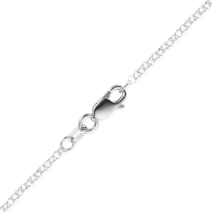 Soho Rolo Anklet in 14K White Gold