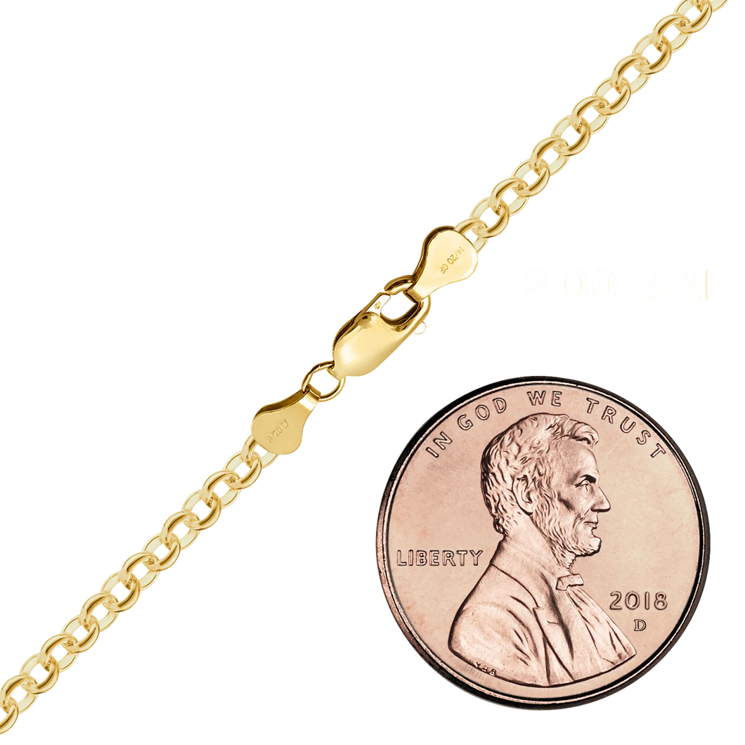 Finished Rolo Necklace in 14K Gold-Filled