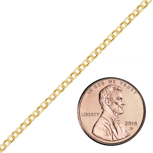 Bulk / Spooled Rolo Chain in 14K Gold-Filled (2.00 mm - 5.20 mm)