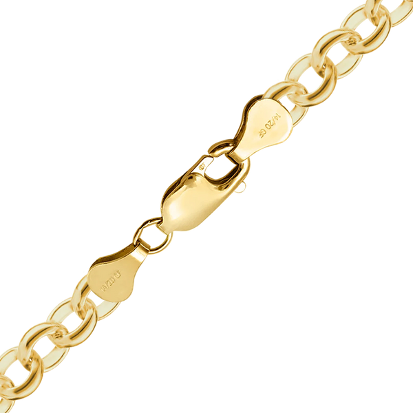 Finished Rolo Anklet in 14K Gold-Filled