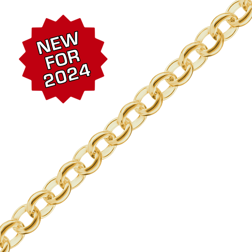 Bulk / Spooled Rolo Chain in 14K Gold-Filled (2.00 mm - 5.20 mm)