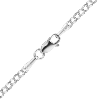 Soho Rolo Anklet in 14K White Gold