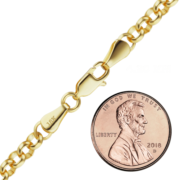 Soho Rolo Necklace in 18K Yellow Gold