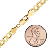 Finished Rolo Anklet in 14K Gold-Filled