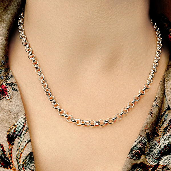 Soho Rolo Chain Necklace in Sterling Silver