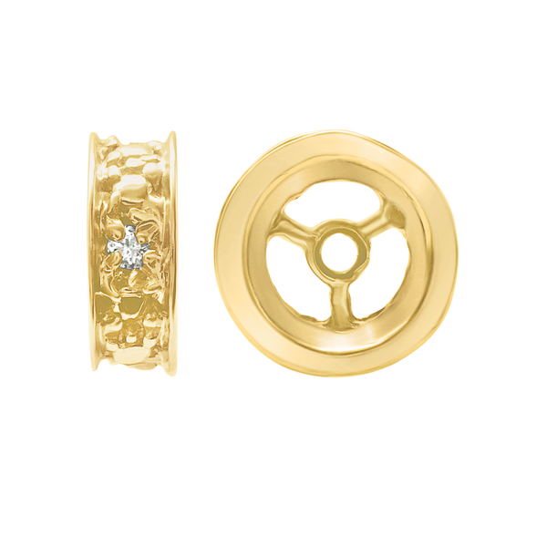 ITI NYC Diamond Roundel Beads in 14K Yellow Gold (5.5 mm - 7 mm)