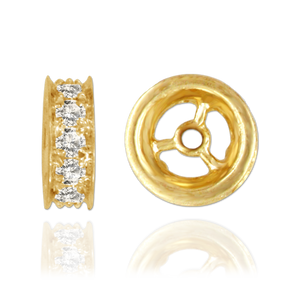ITI NYC Diamond Roundel Beads (5.5 mm - 7 mm)