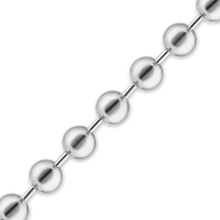 Load image into Gallery viewer, Bulk / Spooled Round Bead Chain in Sterling Silver (0.80 mm - 5.00 mm)
